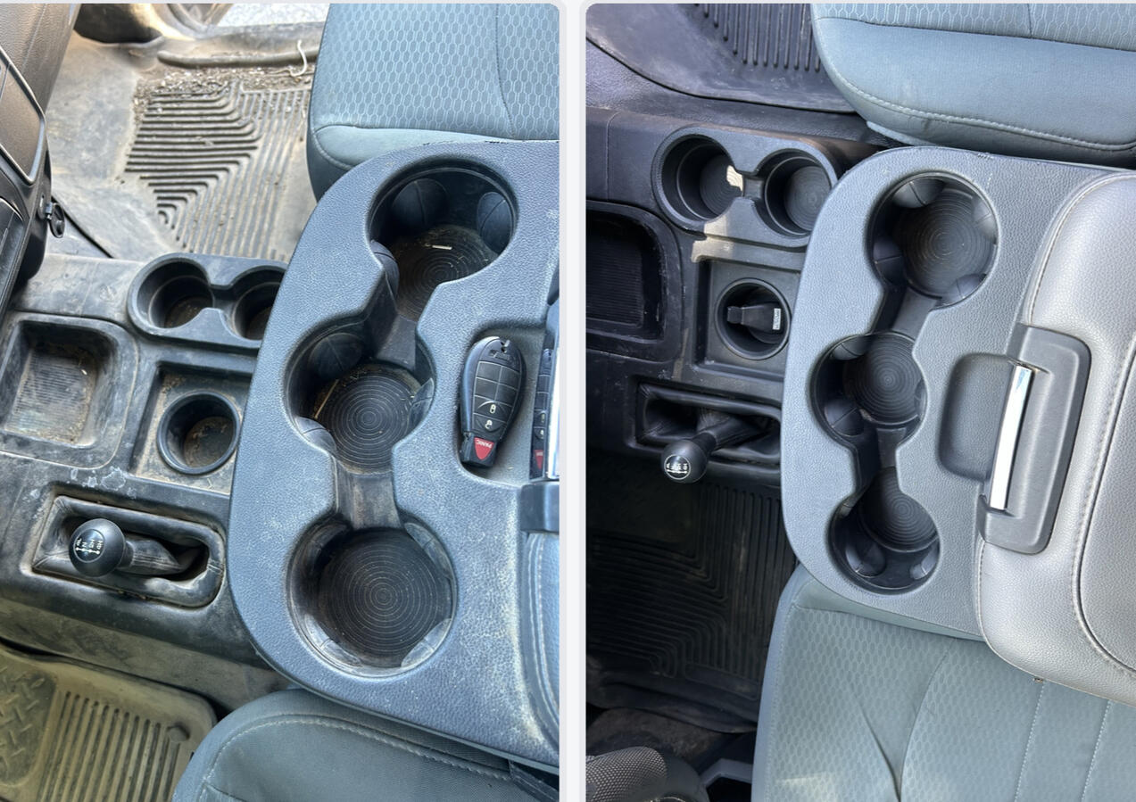 Center Console Cupholders: Before & After Center Console Cupholders: Before & After